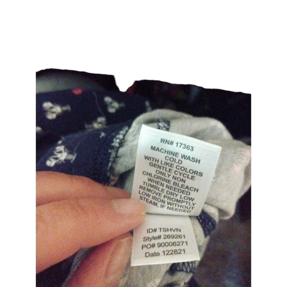 Lobster PJ Pants Nautica Navy, Red, White Comfy Wide Leg Cropped w Drawstring  L - Picture 8 of 8